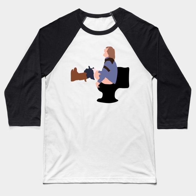 Harry on the Toilet Baseball T-Shirt by FutureSpaceDesigns